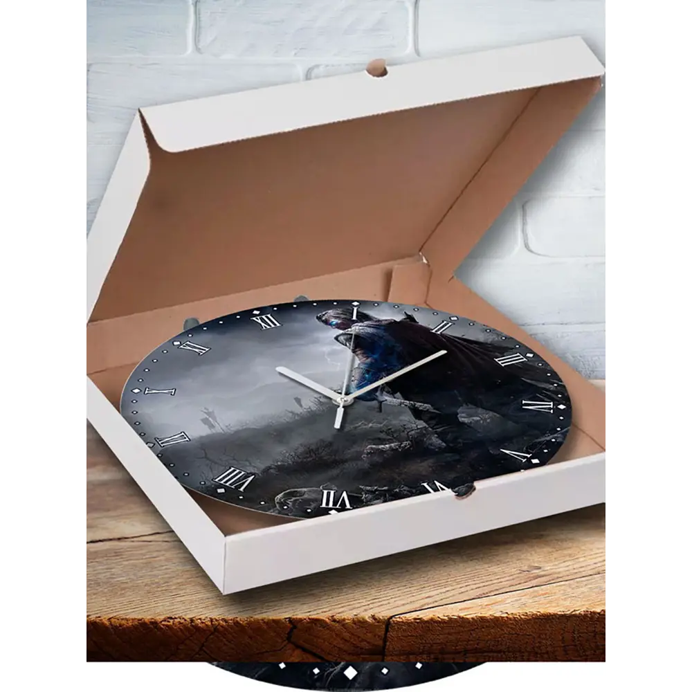 Фото 3 Настенные часы круглые 27 см Бруталити игры Shadow Of Mordor 4824 цвет черный