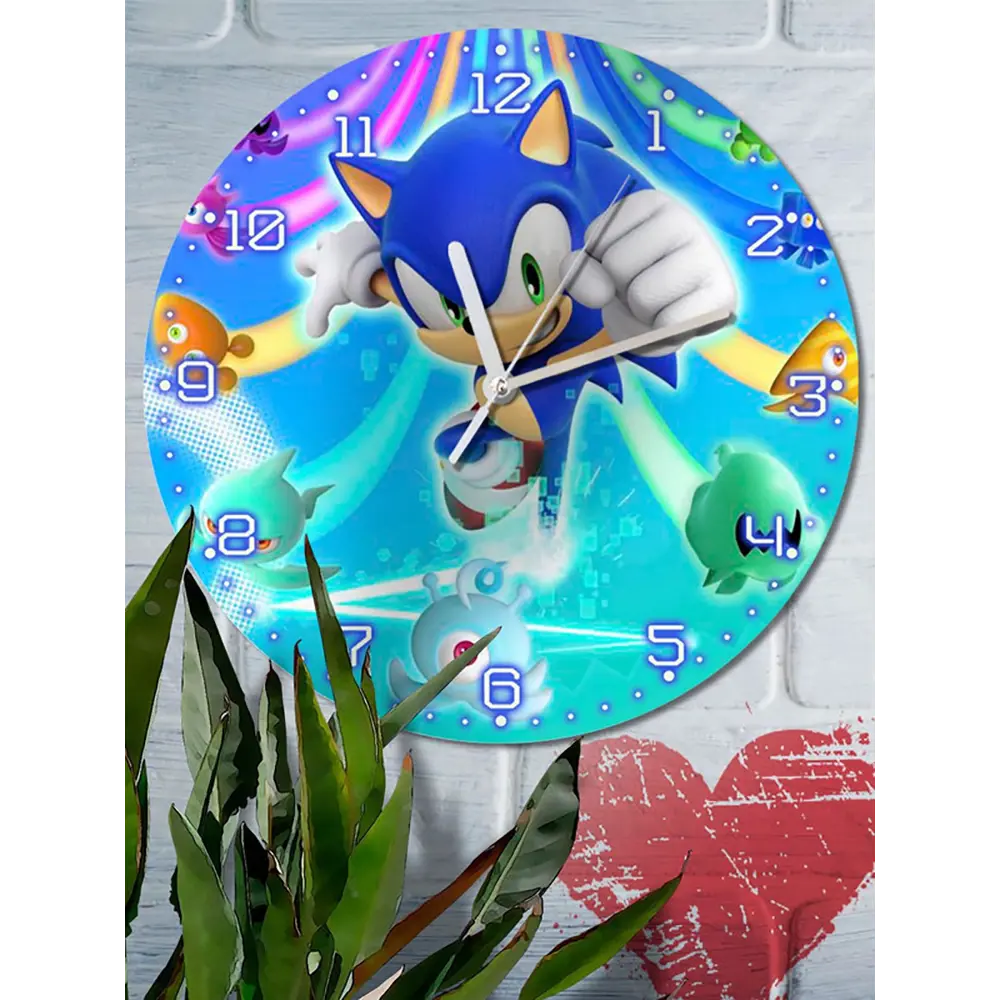 Фото 6 Настенные часы круглые 27 см Бруталити игры Sonic Colours Ultimate 5072 цвет черный Фото 6 Настенные часы круглые 27 см Бруталити игры Sonic Colours Ultimate 5072 цвет черный