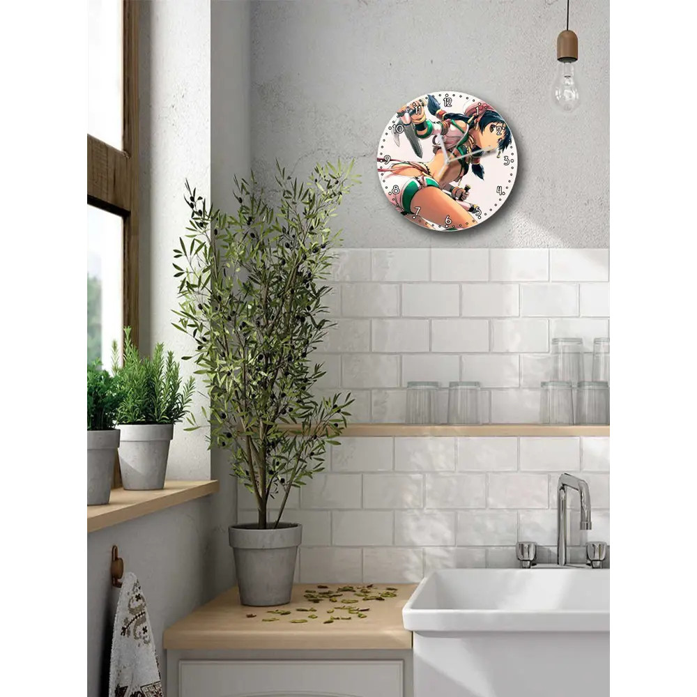 Фото 2 Настенные часы круглые 27 см Бруталити игры SoulCalibur VI - 3537 цвет черный