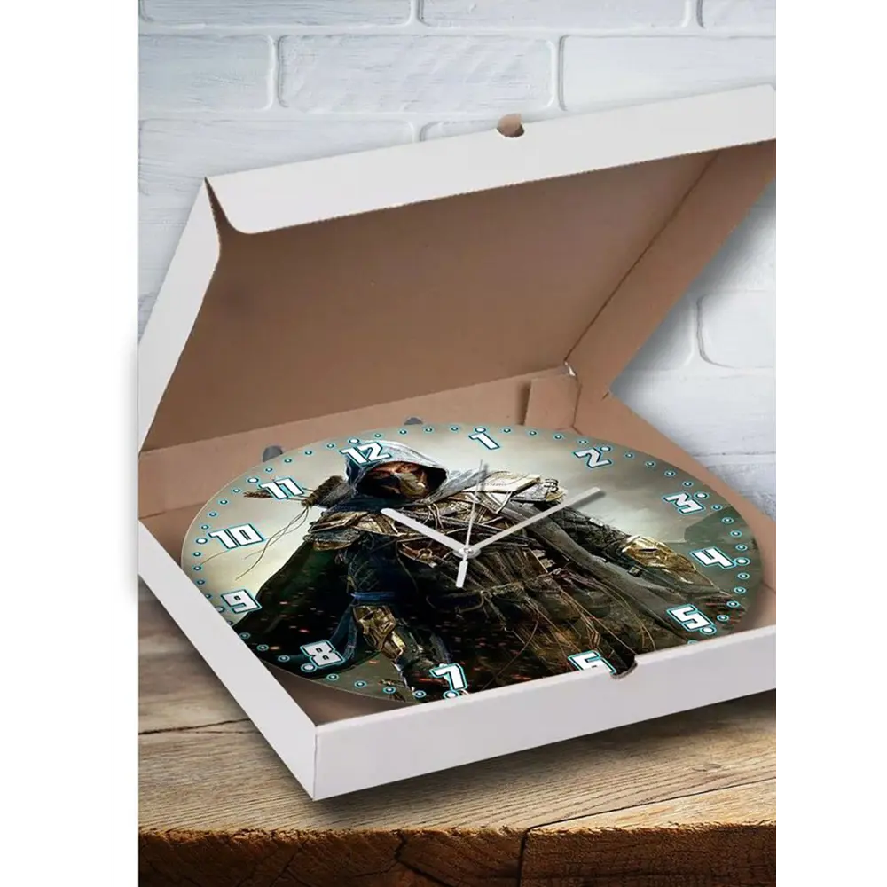 Фото 3 Настенные часы круглые 27 см Бруталити игры The Elder of Scrolls Online Tamriel - 6604 цвет черный