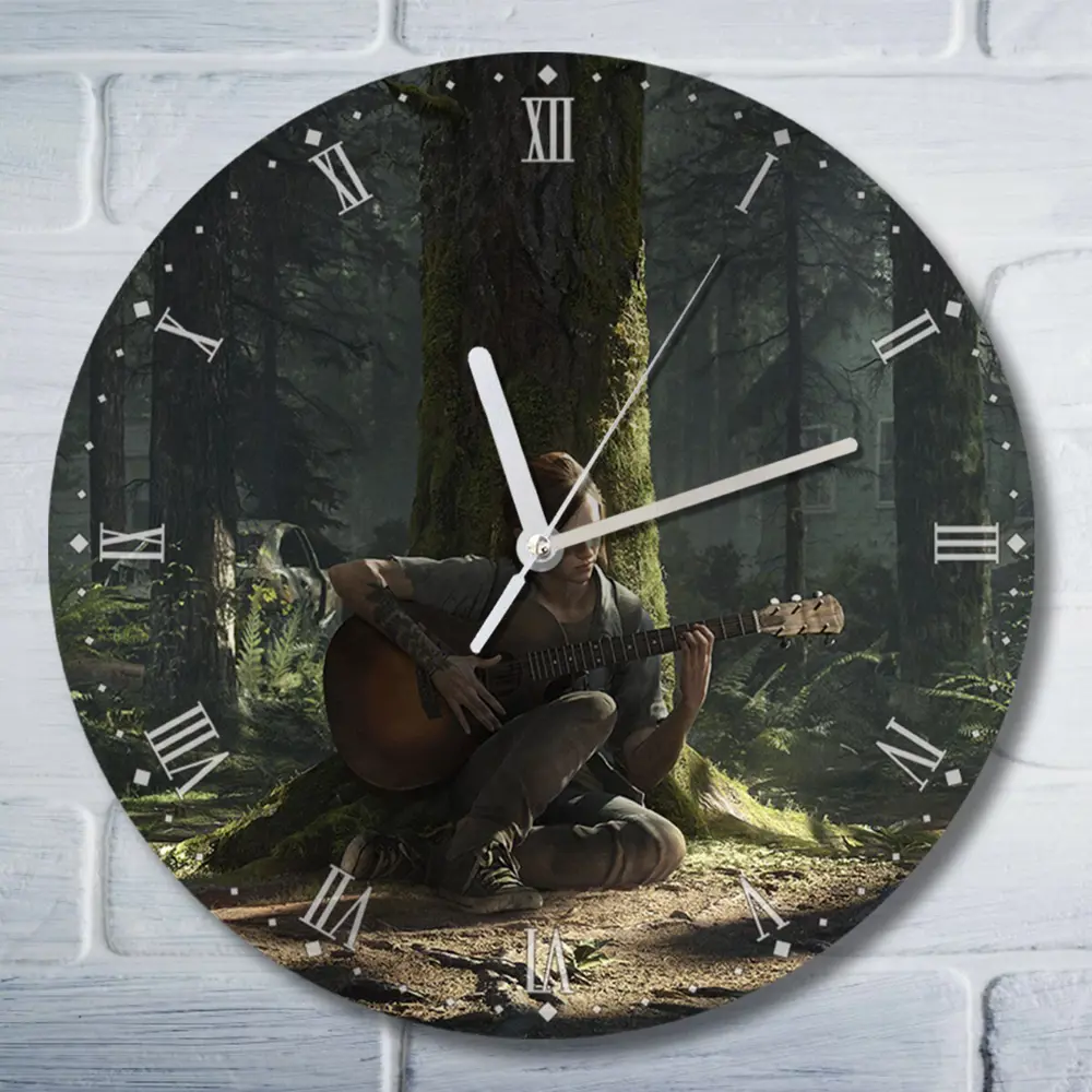 Фото Настенные часы круглые 27 см Бруталити игры the last of us 2 одни из нас 2 - 4321 цвет черный Фото Настенные часы круглые 27 см Бруталити игры the last of us 2 одни из нас 2 - 4321 цвет черный