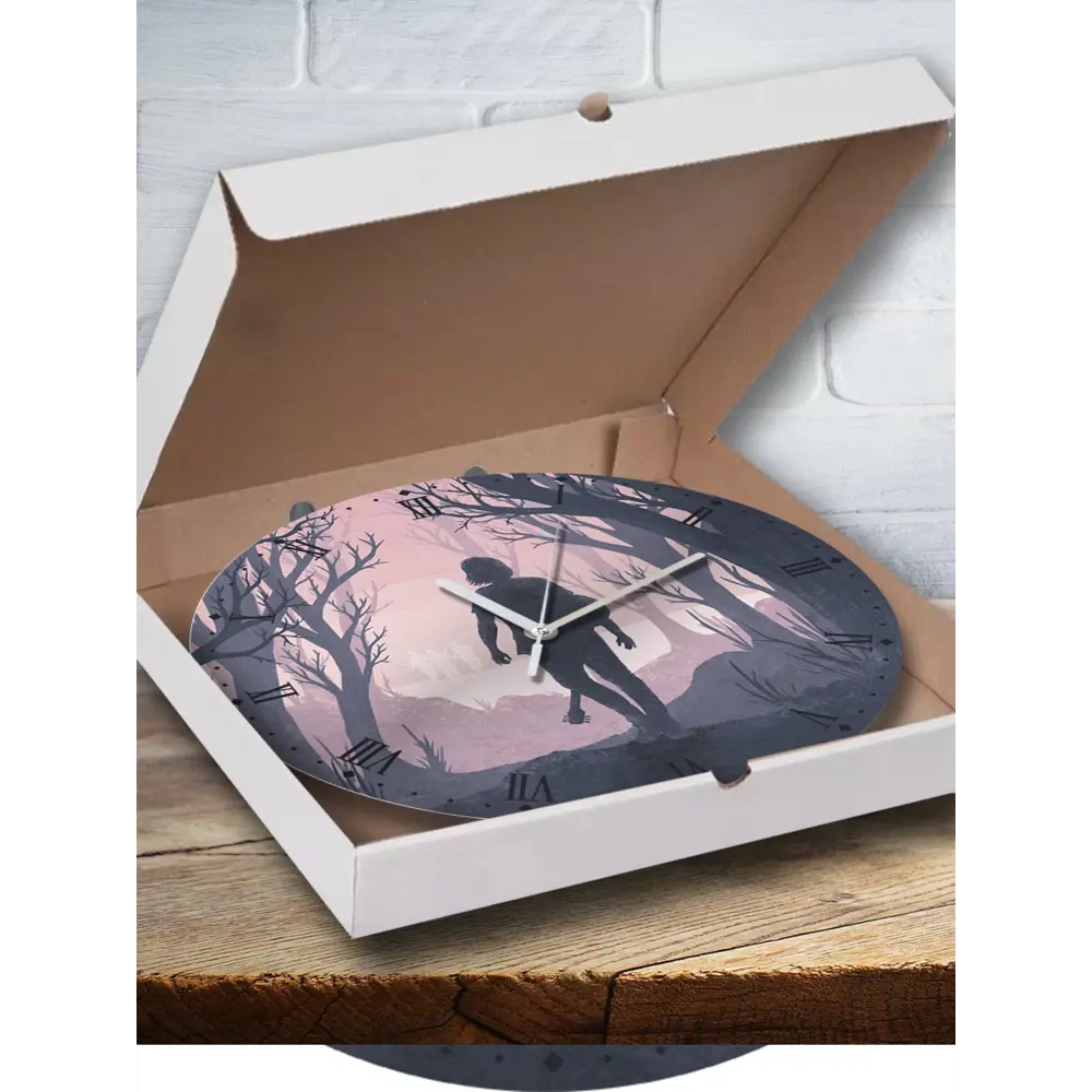 Фото 4 Настенные часы круглые 27 см Бруталити игры the last of us 2 одни из нас 2 - 4323 цвет черный