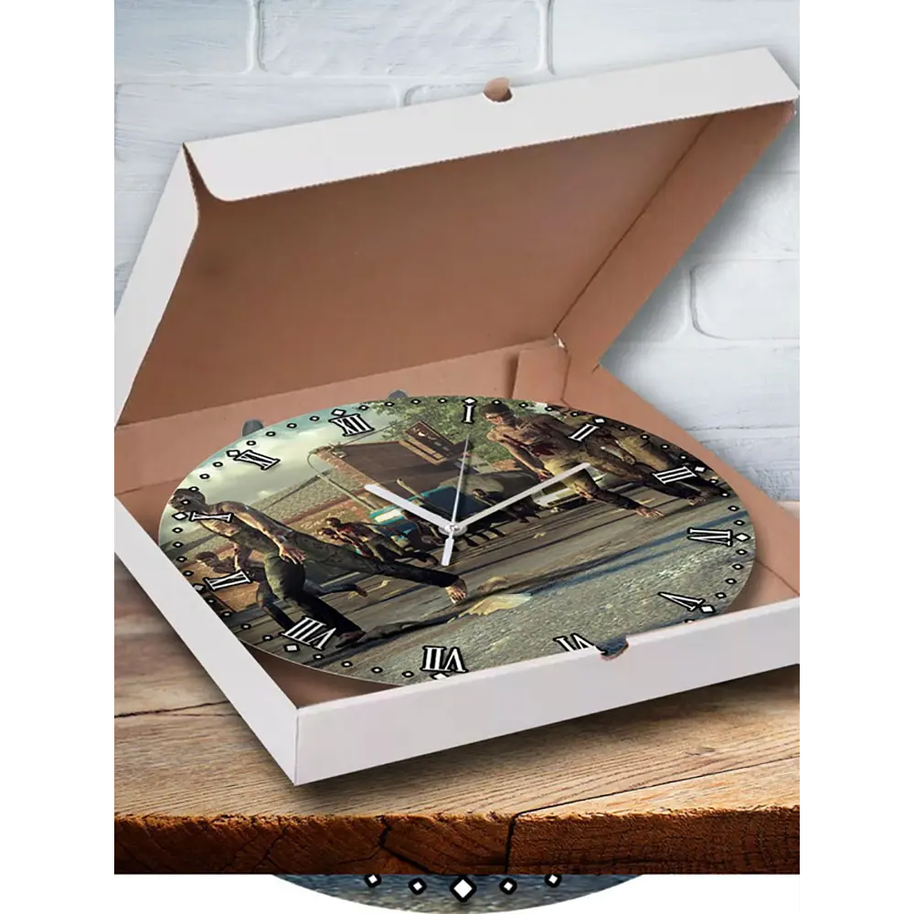 Фото 3 Настенные часы круглые 27 см Бруталити игры The Walking Dead Survival Instinct 4836 цвет черный Фото 3 Настенные часы круглые 27 см Бруталити игры The Walking Dead Survival Instinct 4836 цвет черный