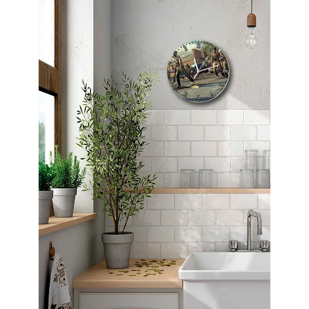 Фото 5 Настенные часы круглые 27 см Бруталити игры The Walking Dead Survival Instinct 4836 цвет черный Фото 5 Настенные часы круглые 27 см Бруталити игры The Walking Dead Survival Instinct 4836 цвет черный