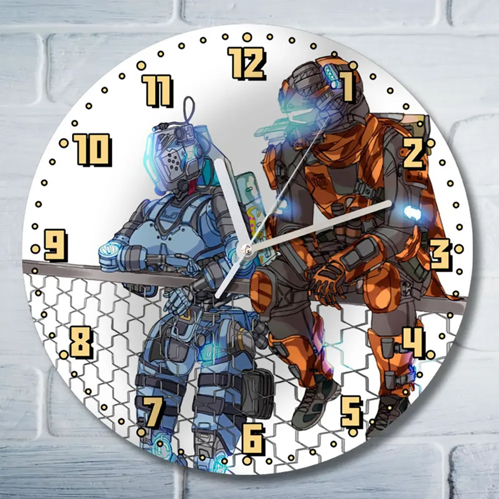 Фото Настенные часы круглые 27 см Бруталити Игры Titanfall 2928 цвет черный Фото Настенные часы круглые 27 см Бруталити Игры Titanfall 2928 цвет черный