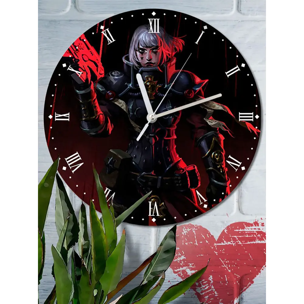 Фото 6 Настенные часы круглые 27 см Бруталити игры Warhammer 40000 Space Marine 4704 цвет черный