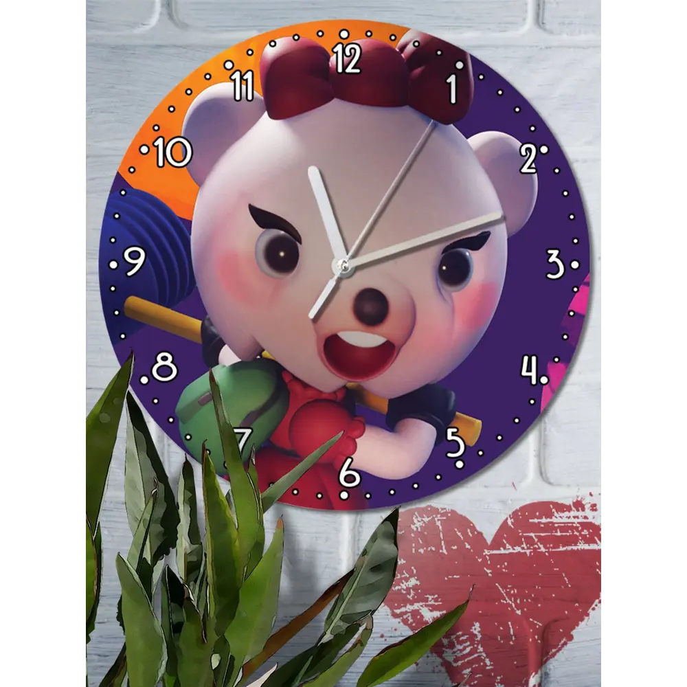 Фото 2 Настенные часы круглые 27 см Бруталити игры Грёзы - 3361 цвет черный