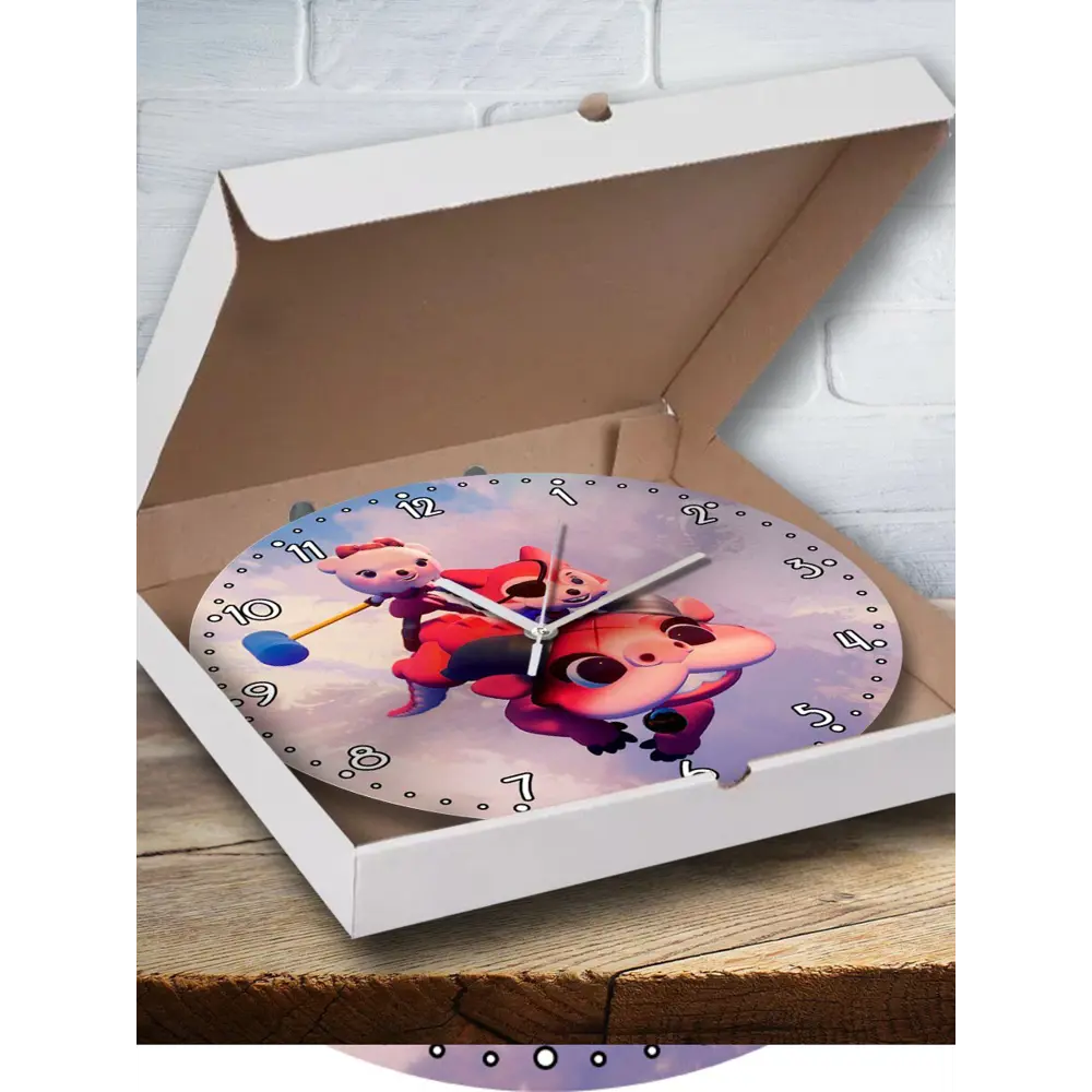 Фото Настенные часы круглые 27 см Бруталити игры Грёзы - 3362 цвет черный