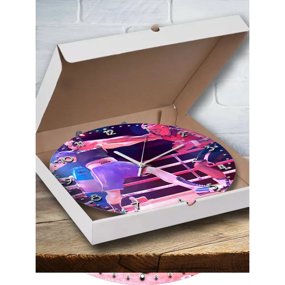 Фото Настенные часы круглые 27 см Бруталити игры Праздник Спорта 2 - 3448 цвет черный