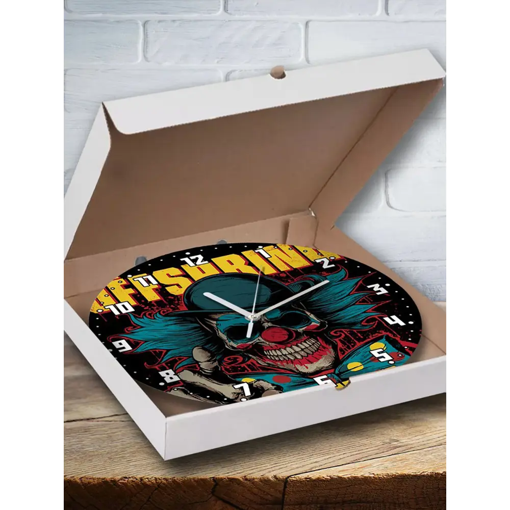 Фото 3 Настенные часы круглые 27 см Бруталити музыка The offspring - 3826 цвет черный