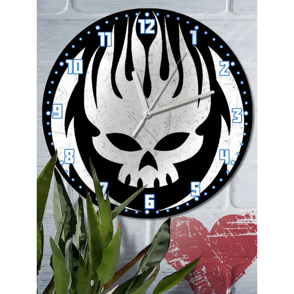 Фото 6 Настенные часы круглые 27 см Бруталити музыка The offspring - 3833 цвет черный