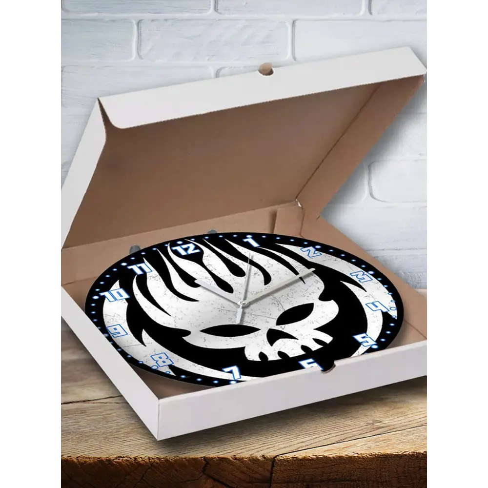 Фото 3 Настенные часы круглые 27 см Бруталити музыка The offspring - 3833 цвет черный