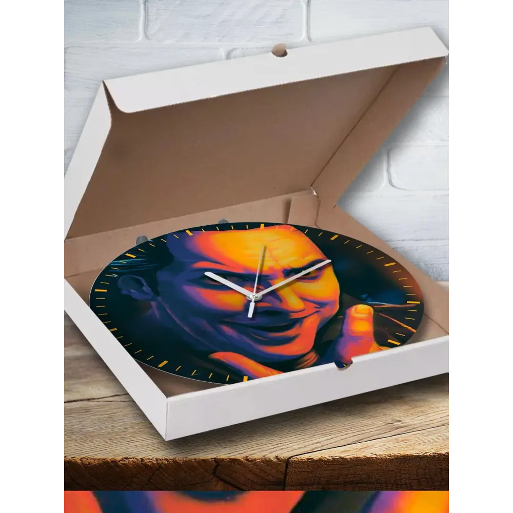 Фото 2 Настенные часы круглые 27 см Бруталити музыка КИШ - 1161 цвет черный