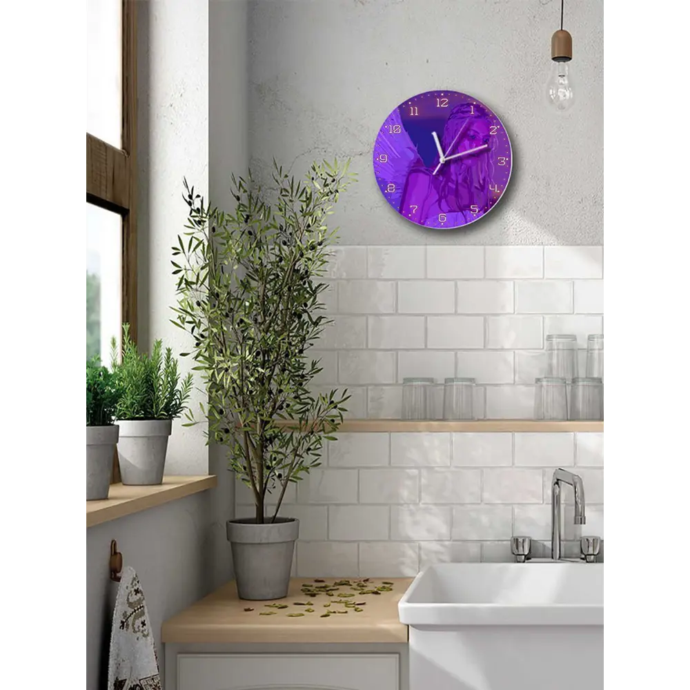 Фото 5 Настенные часы круглые 27 см Бруталити сериалы Euphoria - 3917 цвет черный