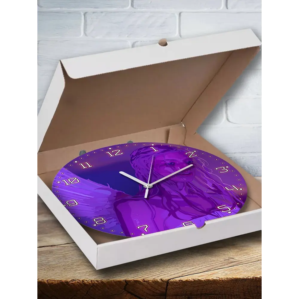 Фото 3 Настенные часы круглые 27 см Бруталити сериалы Euphoria - 3917 цвет черный