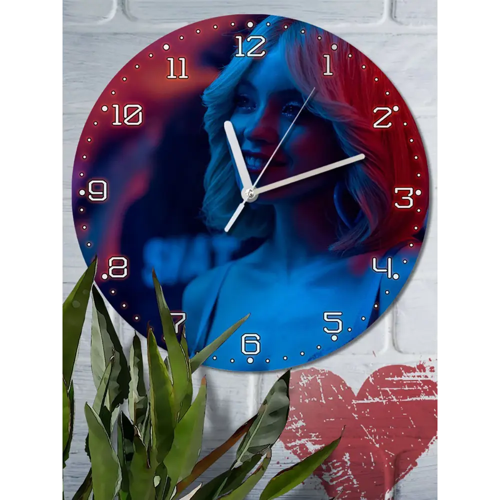 Фото 6 Настенные часы круглые 27 см Бруталити сериалы Euphoria - 3919 цвет черный