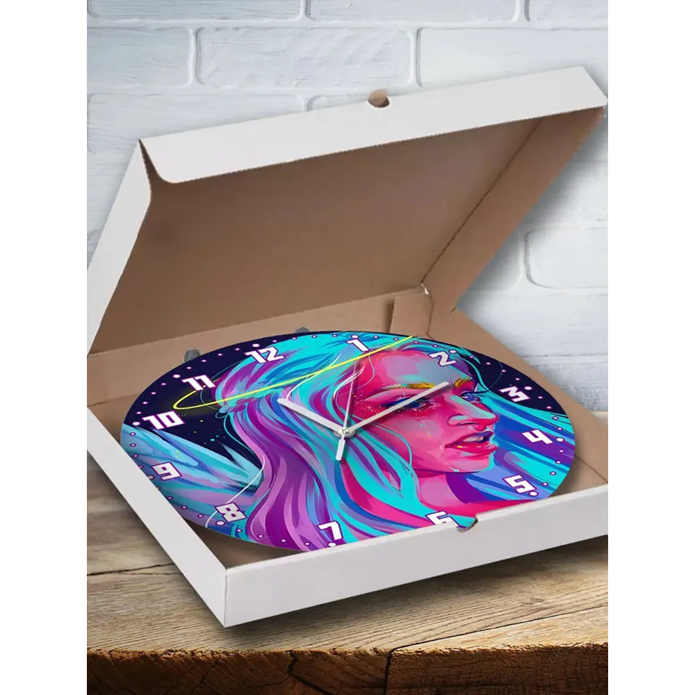 Фото 3 Настенные часы круглые 27 см Бруталити сериалы Euphoria - 3932 цвет черный