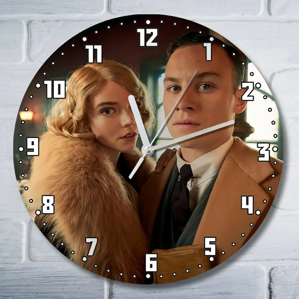 Фото Настенные часы круглые 27 см Бруталити сериалы Peaky Blinders - 4022 цвет черный