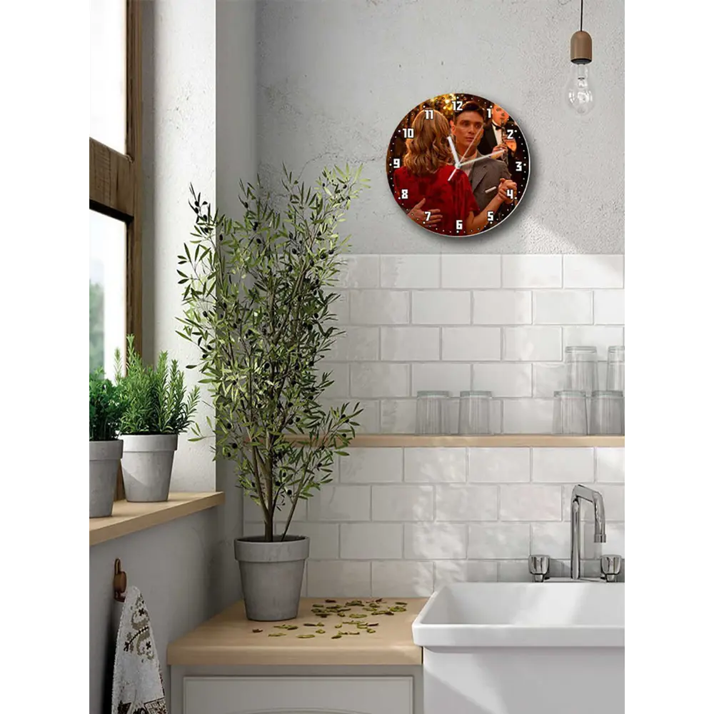 Фото 5 Настенные часы круглые 27 см Бруталити сериалы Peaky Blinders - 4036 цвет черный