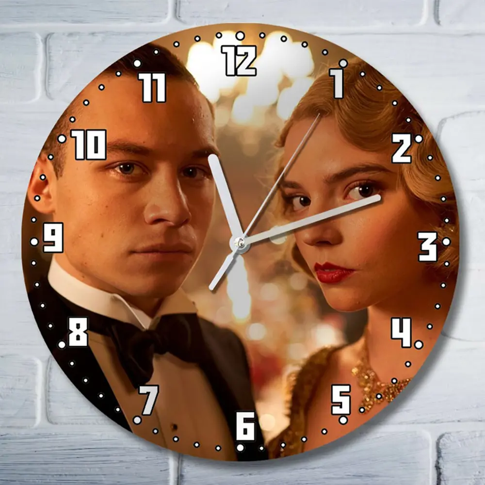 Фото Настенные часы круглые 27 см Бруталити сериалы Peaky Blinders - 4037 цвет черный