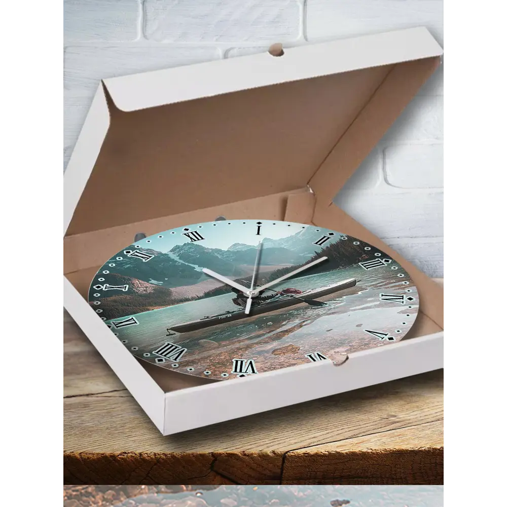 Фото 3 Настенные часы круглые 27 см Бруталити Спорт рафтинг - 1296 цвет черный Фото 3 Настенные часы круглые 27 см Бруталити Спорт рафтинг - 1296 цвет черный