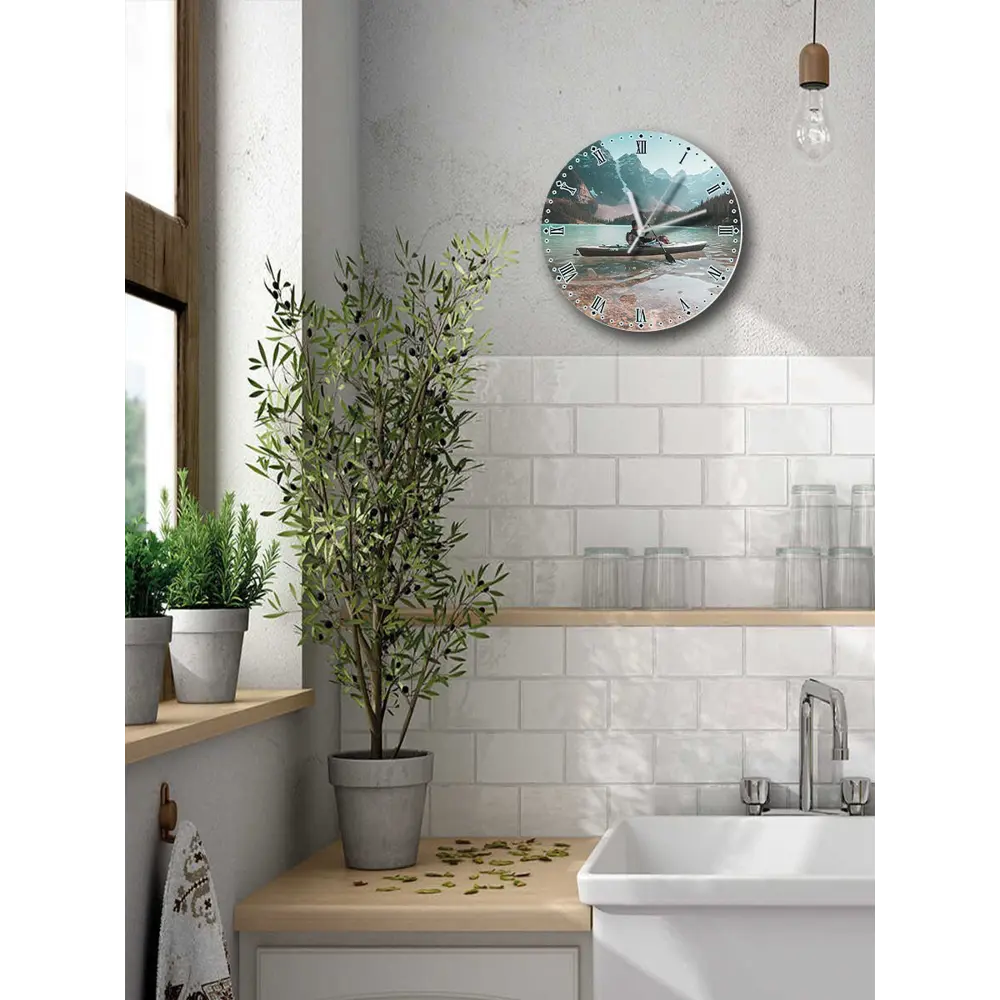 Фото 5 Настенные часы круглые 27 см Бруталити Спорт рафтинг - 1296 цвет черный Фото 5 Настенные часы круглые 27 см Бруталити Спорт рафтинг - 1296 цвет черный