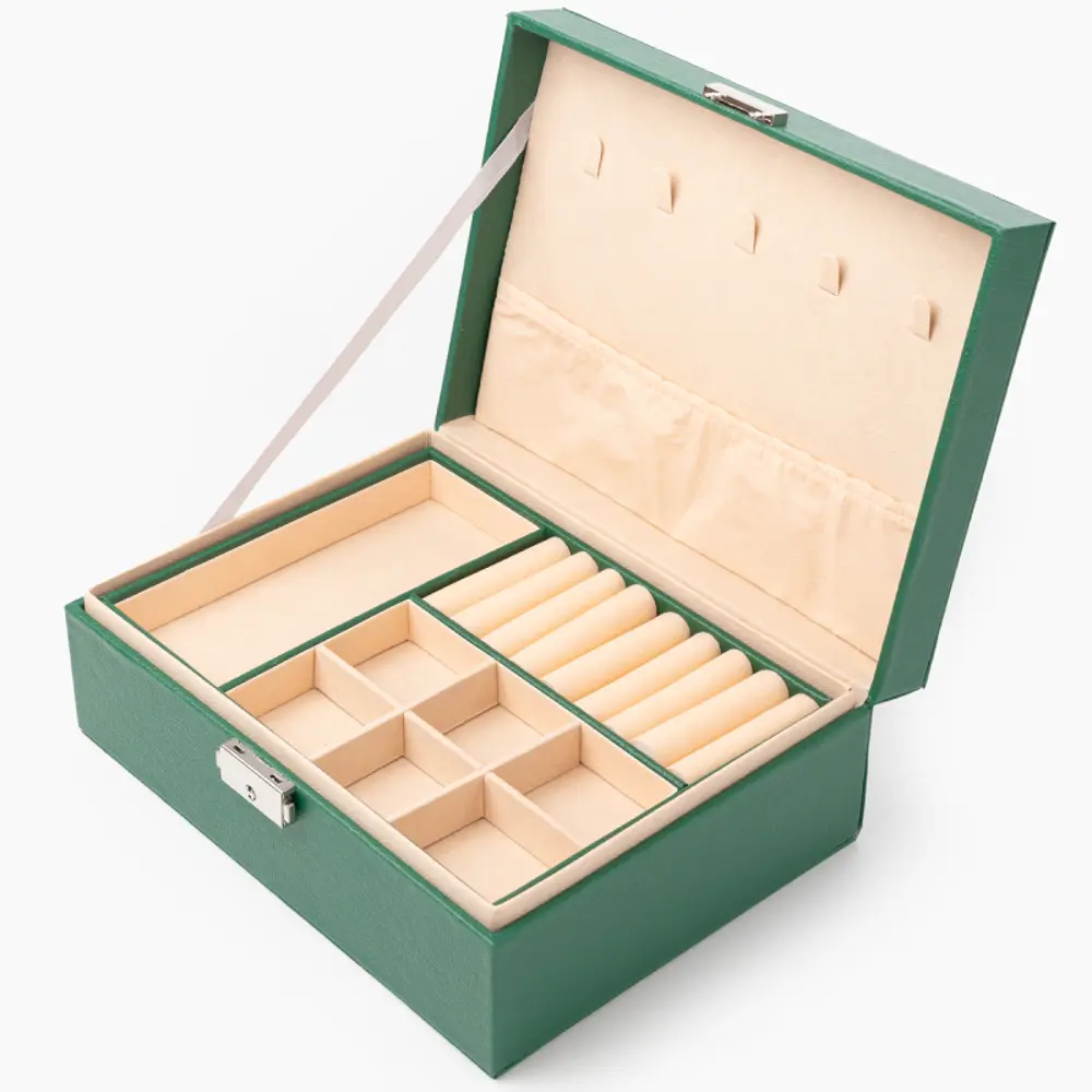 Фото Декоративная шкатулка Clox JH9304-GN 17x8.50 см цвет зеленый