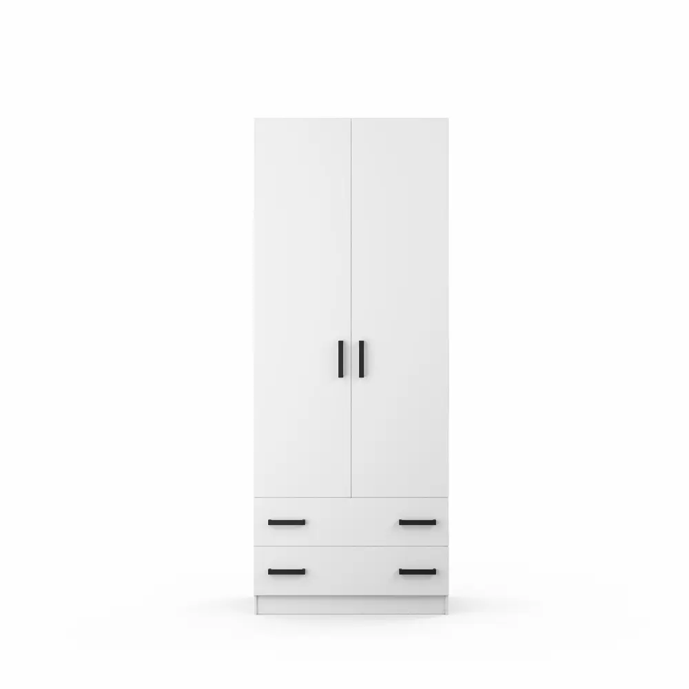 Фото 4 Шкаф распашной A-a mebel 80x204x48 см 2 створчатый с полками ЛДСП цвет белый Фото 4 Шкаф распашной A-a mebel 80x204x48 см 2 створчатый с полками ЛДСП цвет белый