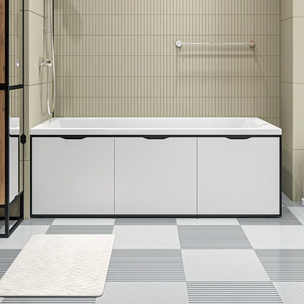Фото 6 Экран под ванну 1marka Grunge loft GL50White 149.5x3см цвет белый Фото 6 Экран под ванну 1marka Grunge loft GL50White 149.5x3см цвет белый