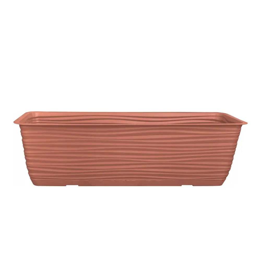 Фото 2 Балконный ящик Sahara Form-plastic 80 см 17 см 12.5 л полипропилен коричневый Фото 2 Балконный ящик Sahara Form-plastic 80 см 17 см 12.5 л полипропилен коричневый