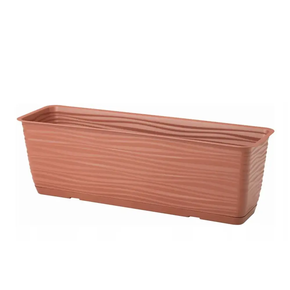 Фото Балконный ящик Sahara Form-plastic 80 см 17 см 12.5 л полипропилен коричневый Фото Балконный ящик Sahara Form-plastic 80 см 17 см 12.5 л полипропилен коричневый