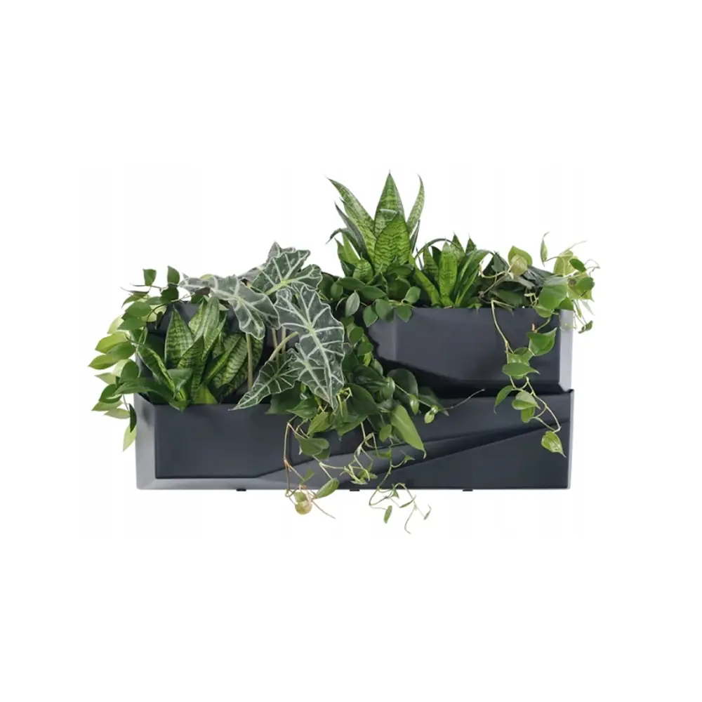 Фото 3 Кашпо Cascade garden Prosperplast d 19 см 35 см 10 л полипропилен черный без автополива Фото 3 Кашпо Cascade garden Prosperplast d 19 см 35 см 10 л полипропилен черный без автополива