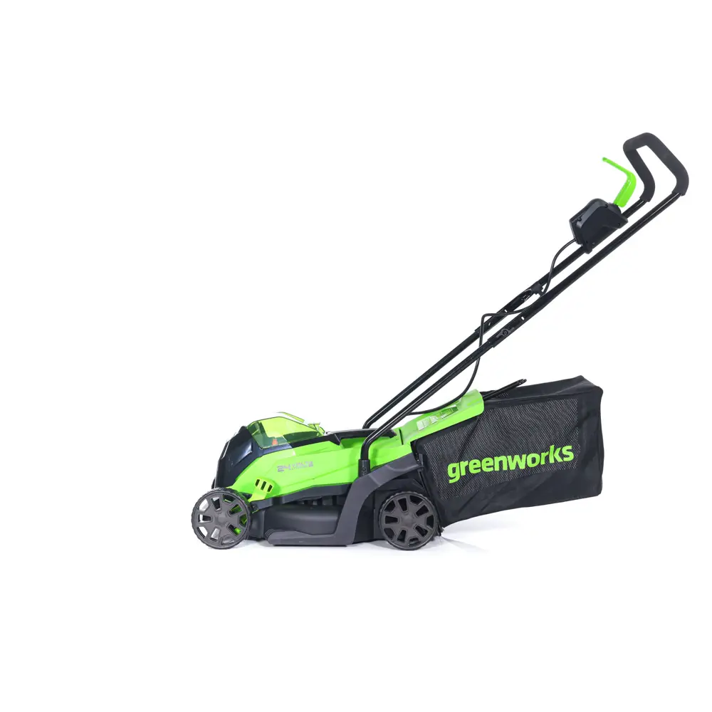 Фото 17 Газонокосилка аккумуляторная бесщёточная Greenworks Gd24lm33 24 В 33 см АКБ и ЗУ не в комплекте Фото 17 Газонокосилка аккумуляторная бесщёточная Greenworks Gd24lm33 24 В 33 см АКБ и ЗУ не в комплекте