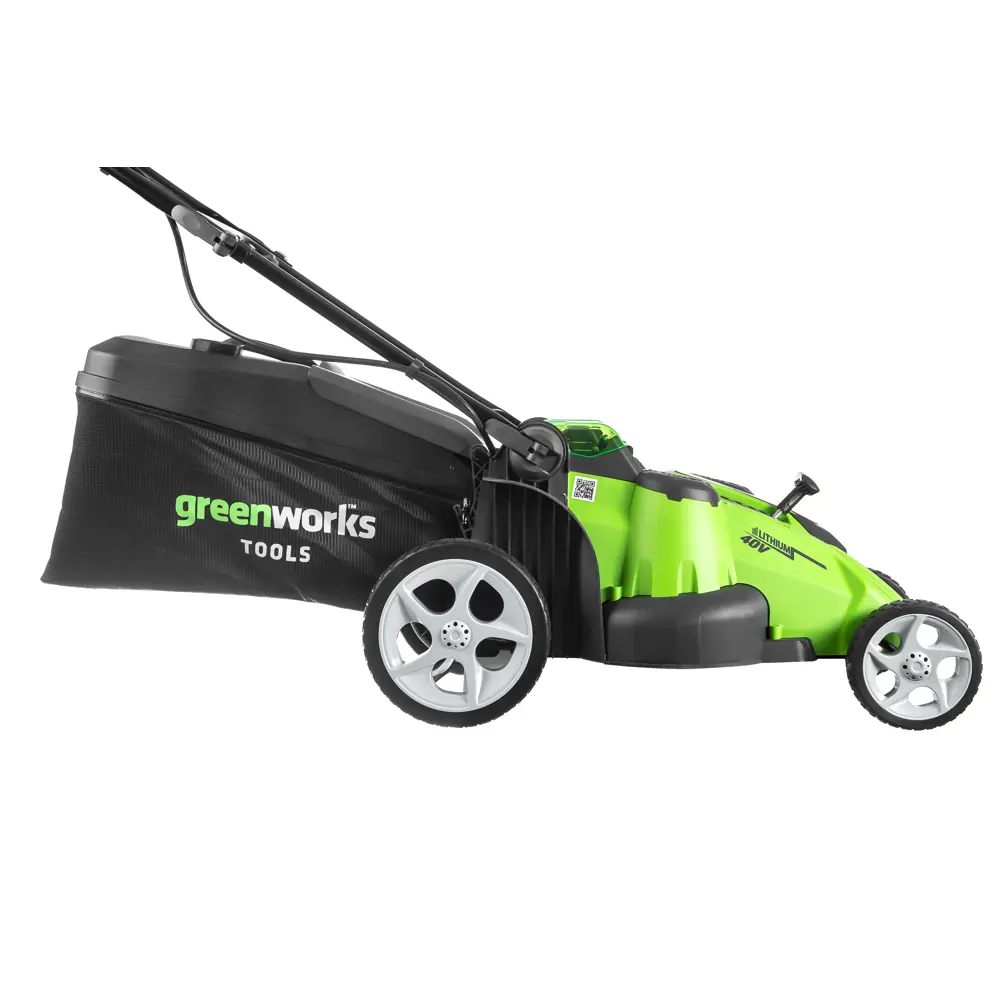 Фото 3 Газонокосилка аккумуляторная Greenworks G40lm49dbk4 40 В 49 см 1x4 Ач АКБ и ЗУ в комплект Фото 3 Газонокосилка аккумуляторная Greenworks G40lm49dbk4 40 В 49 см 1x4 Ач АКБ и ЗУ в комплект