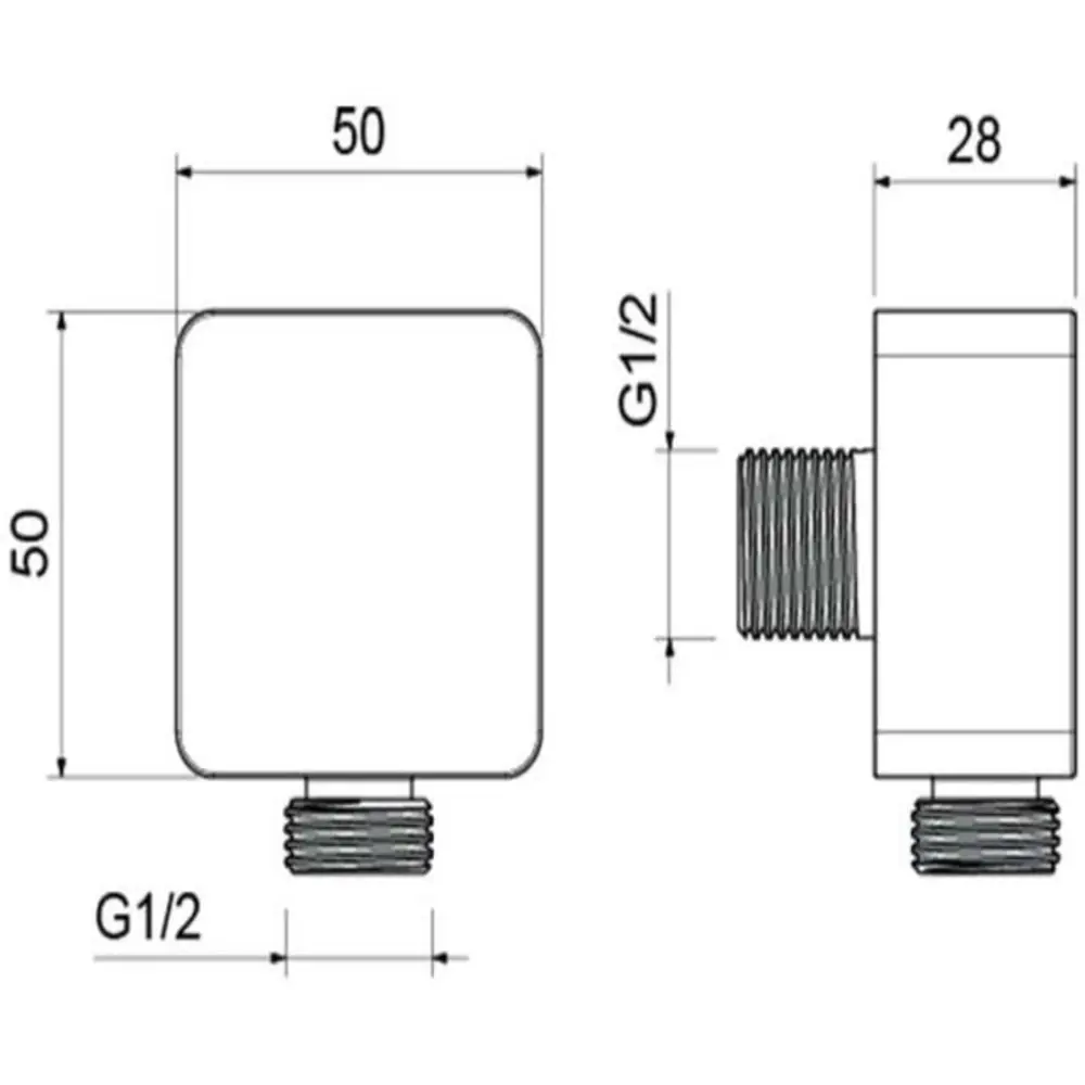 Фото 2 Шланговое подсоединение Aquatek матовый черный AQ2459MB d 1/2 Фото 2 Шланговое подсоединение Aquatek матовый черный AQ2459MB d 1/2