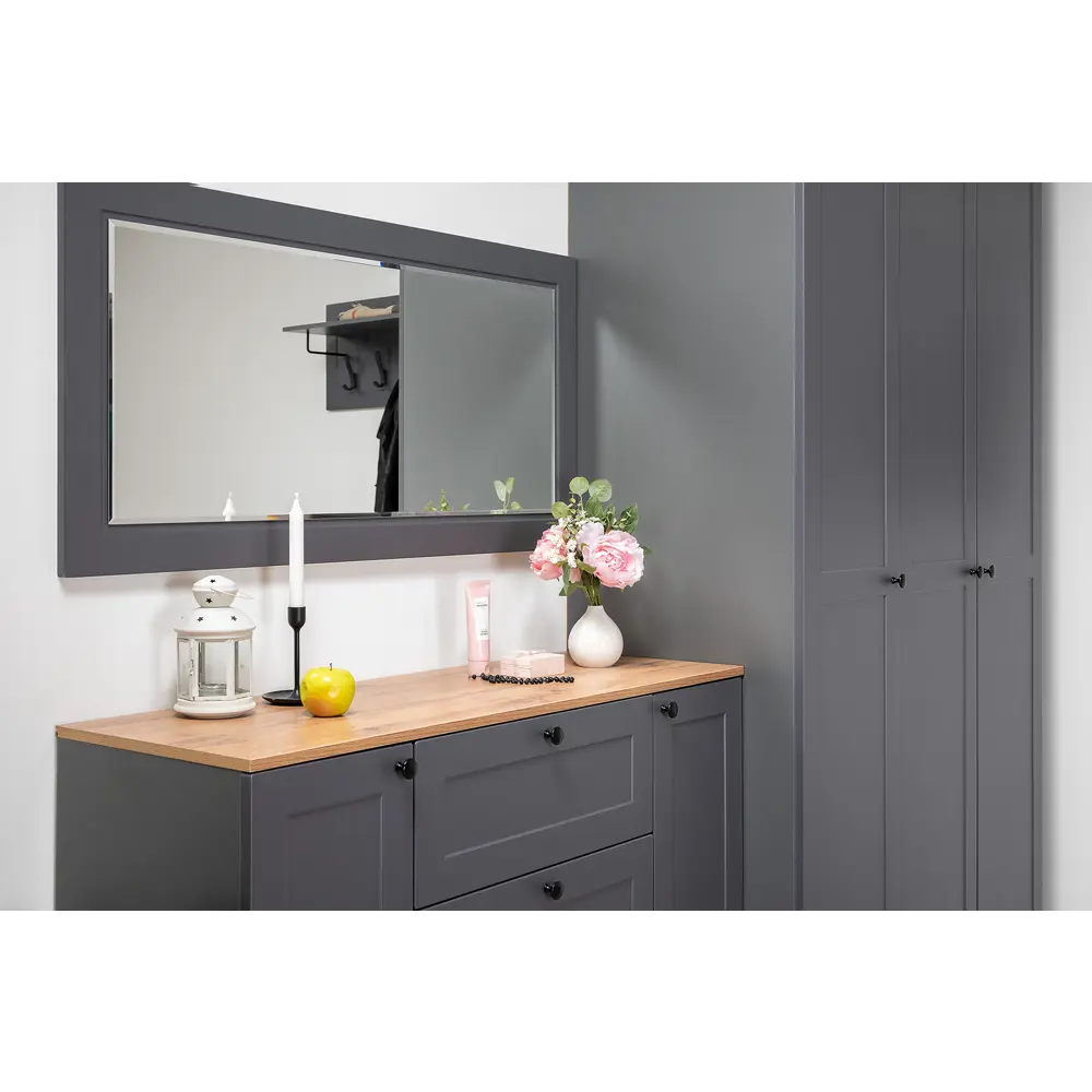 Фото 3 Комод Mobi Остин 4 ящика 120x41.9x99.3 см ЛДСП цвет серый графит/дуб золотой крафт Фото 3 Комод Mobi Остин 4 ящика 120x41.9x99.3 см ЛДСП цвет серый графит/дуб золотой крафт