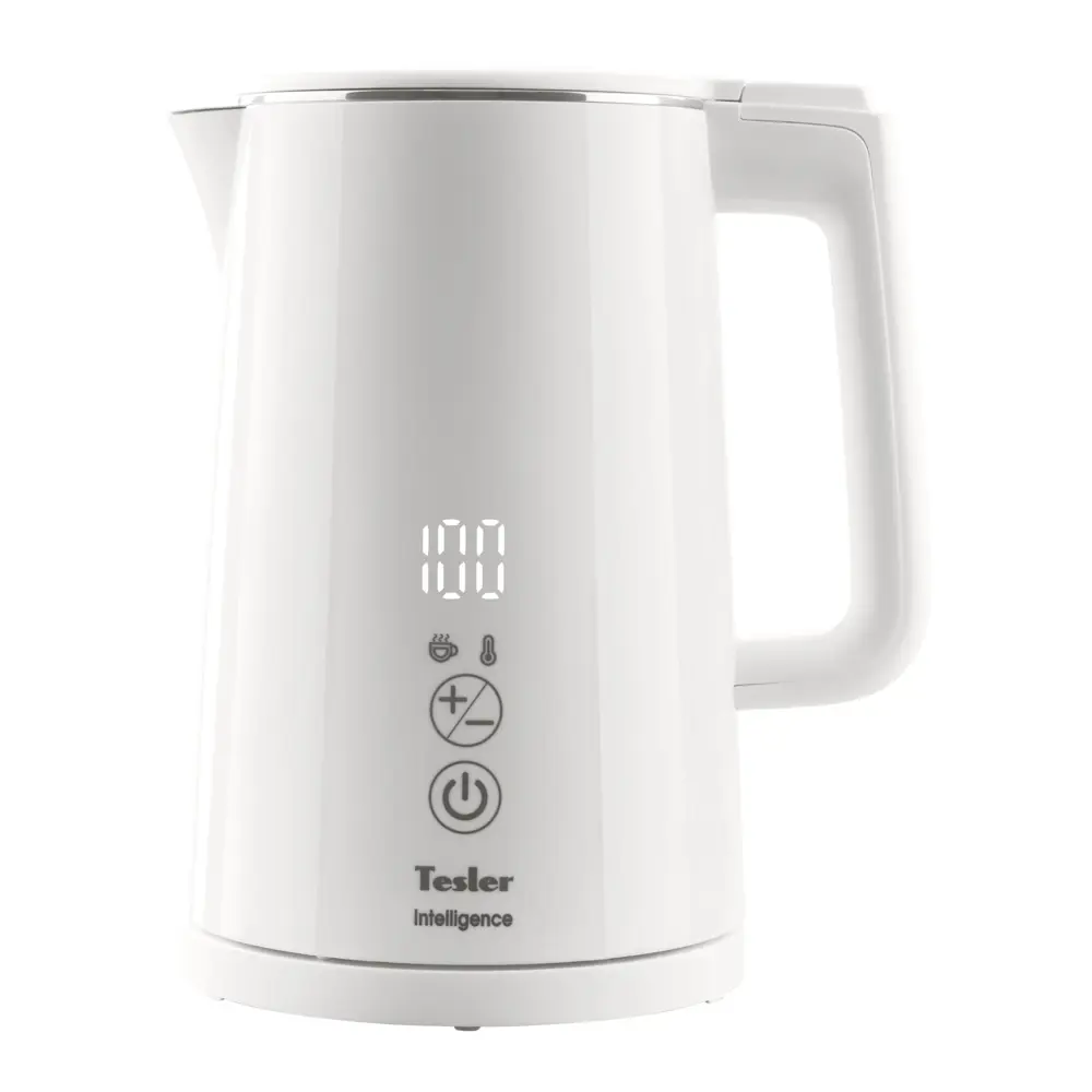 Фото Электрический чайник Tesler KT-1520 1.50 л пластик цвет белый Фото Электрический чайник Tesler KT-1520 1.50 л пластик цвет белый