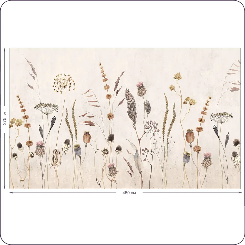 Фото 2 Фотообои флизелиновые Barton wall Полевые Цветы 450x275 см F073045-B Фото 2 Фотообои флизелиновые Barton wall Полевые Цветы 450x275 см F073045-B