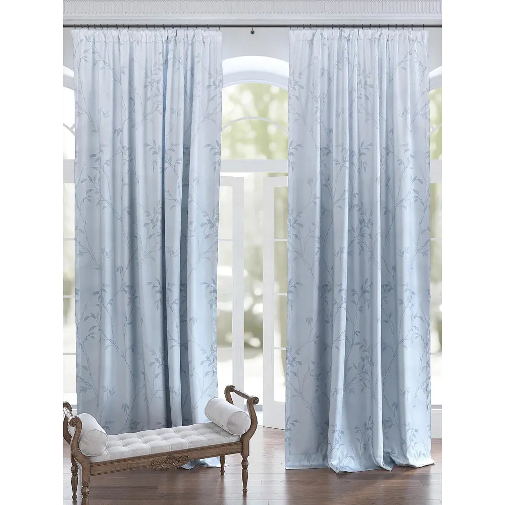 Фото 3 Комплект штор на ленте At Home Шпит 150x260 см блэкаут цвет голубой AA950149-260 Фото 3 Комплект штор на ленте At Home Шпит 150x260 см блэкаут цвет голубой AA950149-260