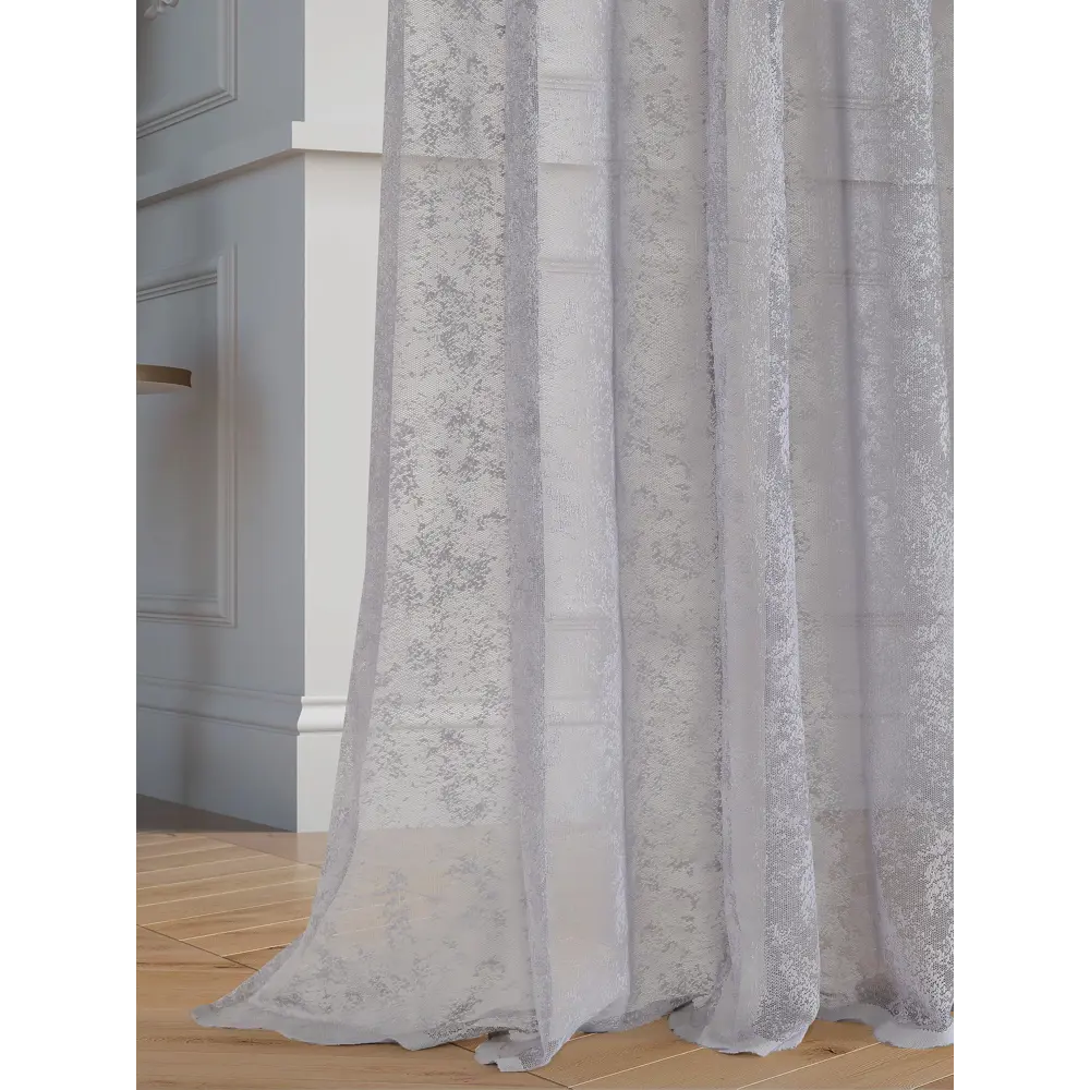 Фото 2 Тюль на ленте At Home Деспина-16-280 см 150x280 см вуаль цвет серебристый/серый AA115016-280 Фото 2 Тюль на ленте At Home Деспина-16-280 см 150x280 см вуаль цвет серебристый/серый AA115016-280