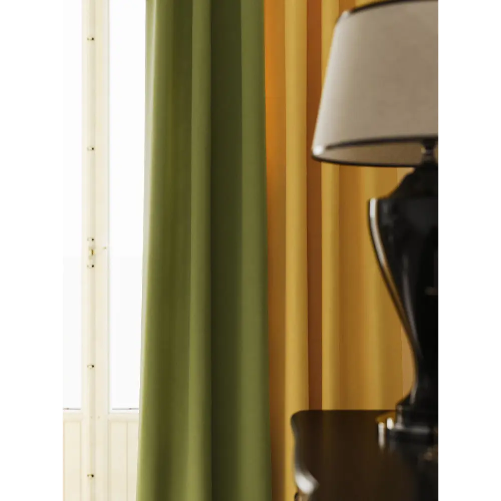 Фото 5 Комплект штор на ленте At Home Нобиус 145x340 см полиэстер цвет желтый AA213529-340 Фото 5 Комплект штор на ленте At Home Нобиус 145x340 см полиэстер цвет желтый AA213529-340