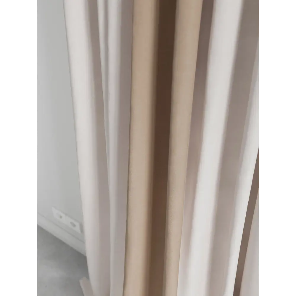 Фото 4 Комплект штор на ленте At Home Нобиус 180x320 см полиэстер цвет бежевый AA213567-320