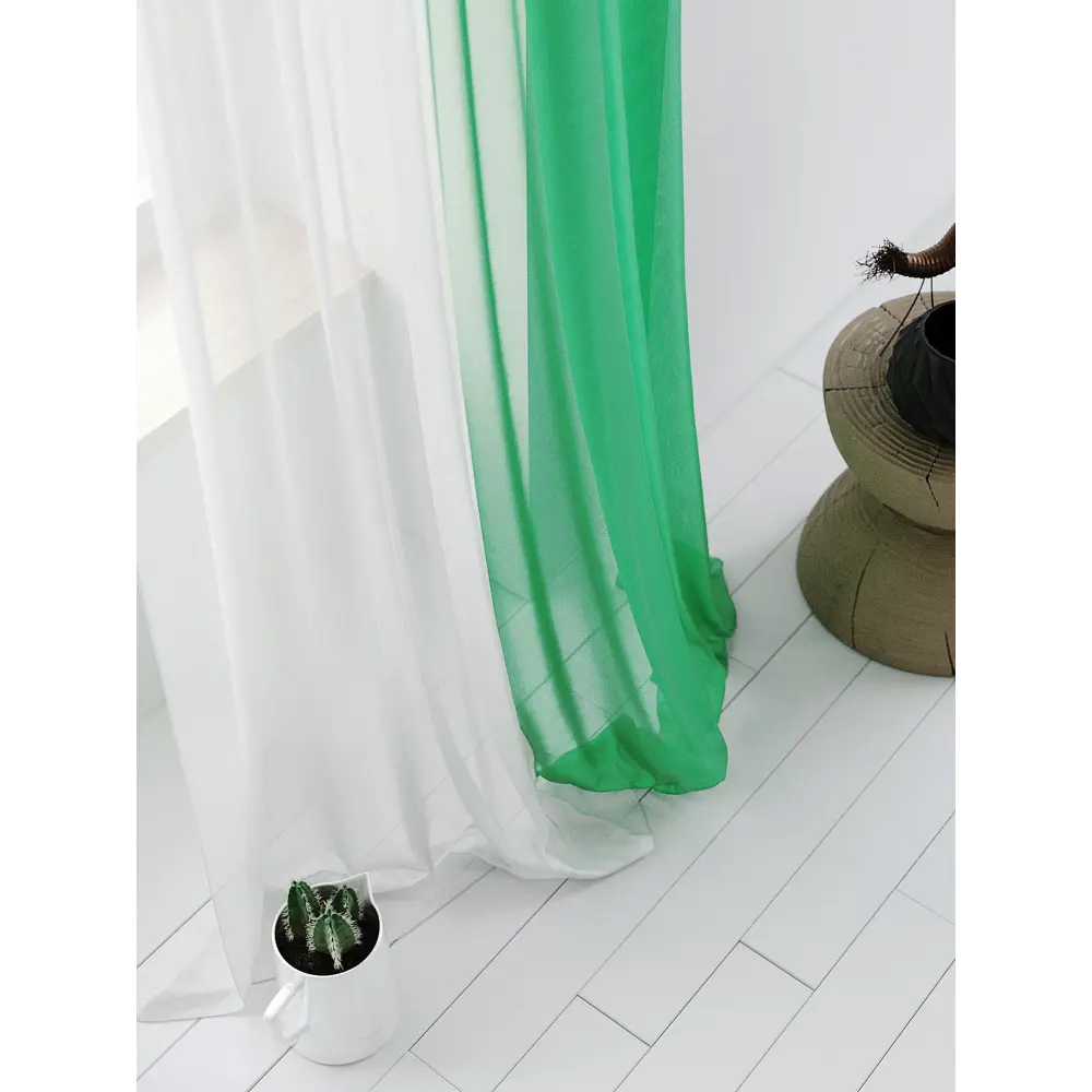 Фото 4 Тюль на ленте At Home Хлои 200x290 см вуаль цвет белый AA123108-290 Фото 4 Тюль на ленте At Home Хлои 200x290 см вуаль цвет белый AA123108-290