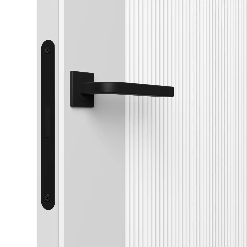 Фото 3 Дверь межкомнатная глухая с замком и петлями в комплекте Синди-5 80x190 см эмаль цвет белый Фото 3 Дверь межкомнатная глухая с замком и петлями в комплекте Синди-5 80x190 см эмаль цвет белый