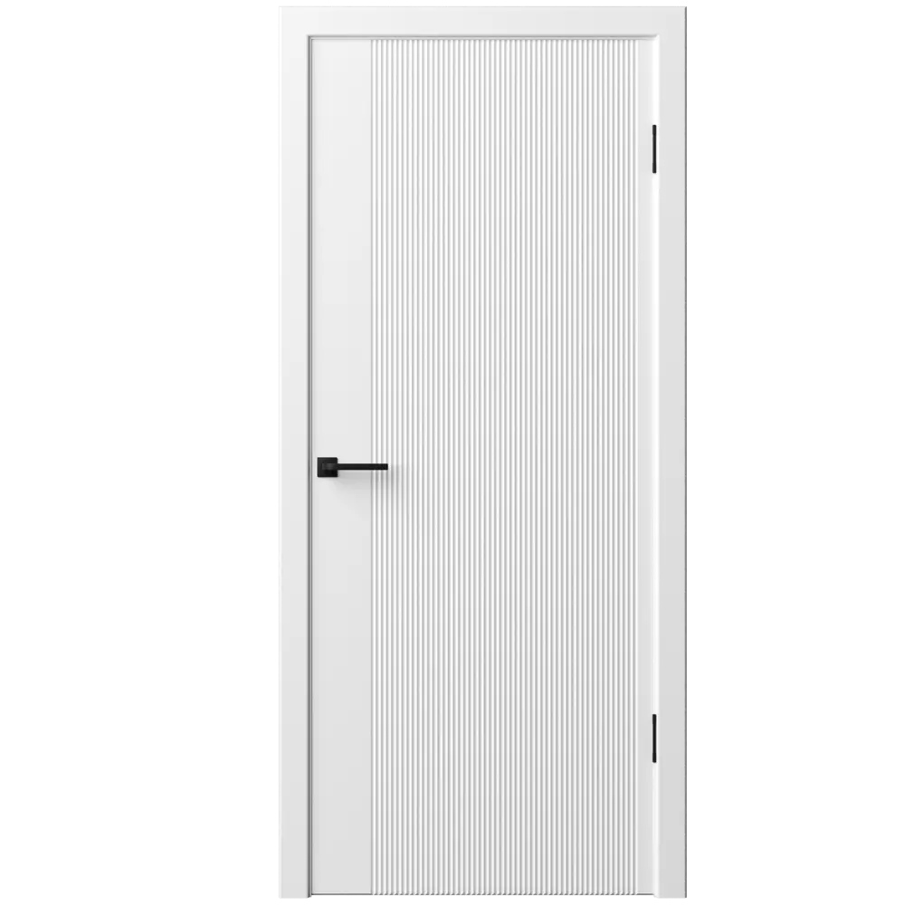 Фото Дверь межкомнатная глухая с замком и петлями в комплекте Синди-5 80x190 см эмаль цвет белый Фото Дверь межкомнатная глухая с замком и петлями в комплекте Синди-5 80x190 см эмаль цвет белый