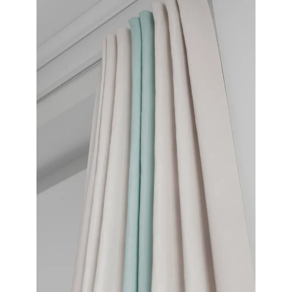 Фото 5 Комплект штор на ленте At Home Нобиус 180x280 см полиэстер цвет бирюзовый AA213555-280 Фото 5 Комплект штор на ленте At Home Нобиус 180x280 см полиэстер цвет бирюзовый AA213555-280
