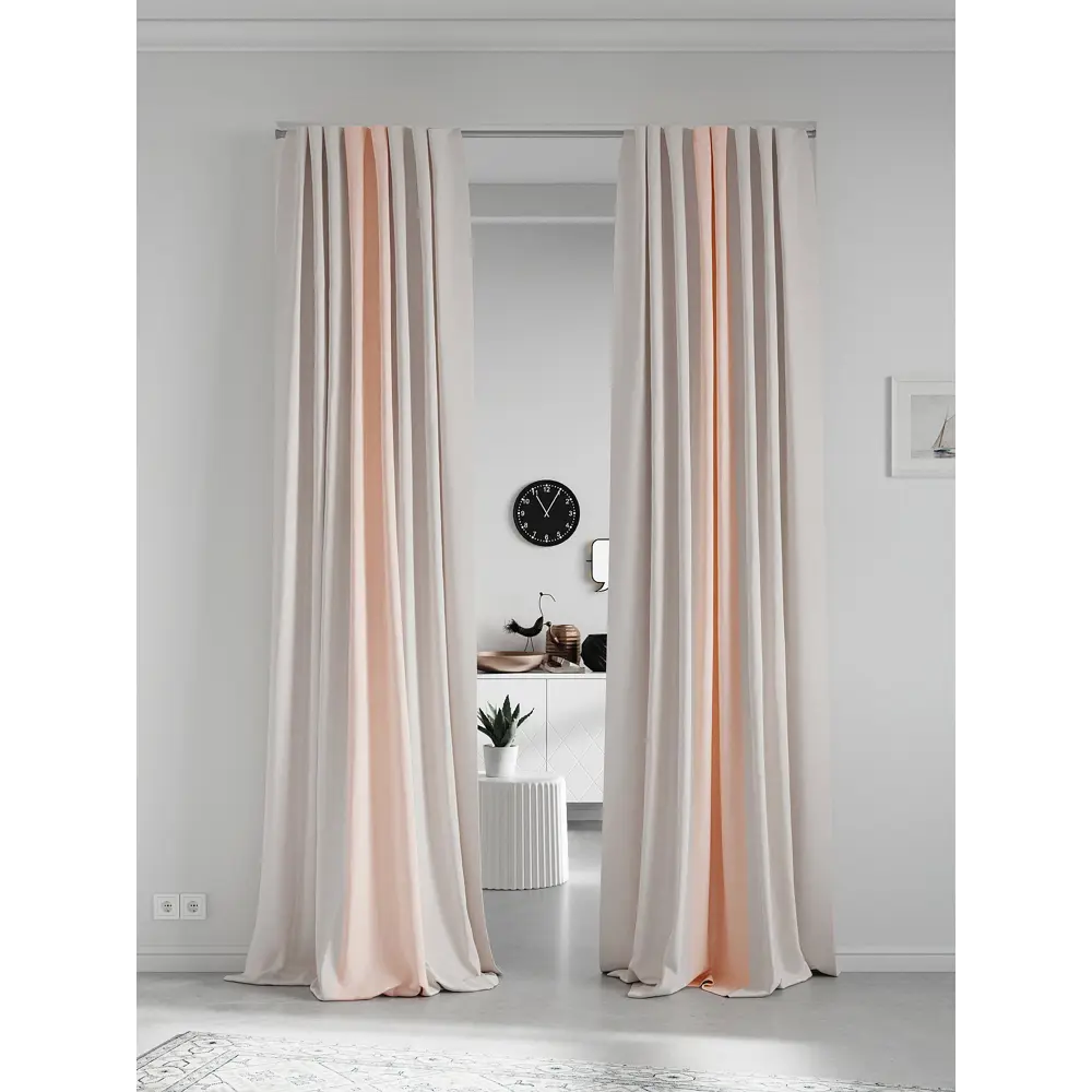 Фото 2 Комплект штор на ленте At Home Нобиус 180x340 см полиэстер цвет розовый AA213551-340 Фото 2 Комплект штор на ленте At Home Нобиус 180x340 см полиэстер цвет розовый AA213551-340