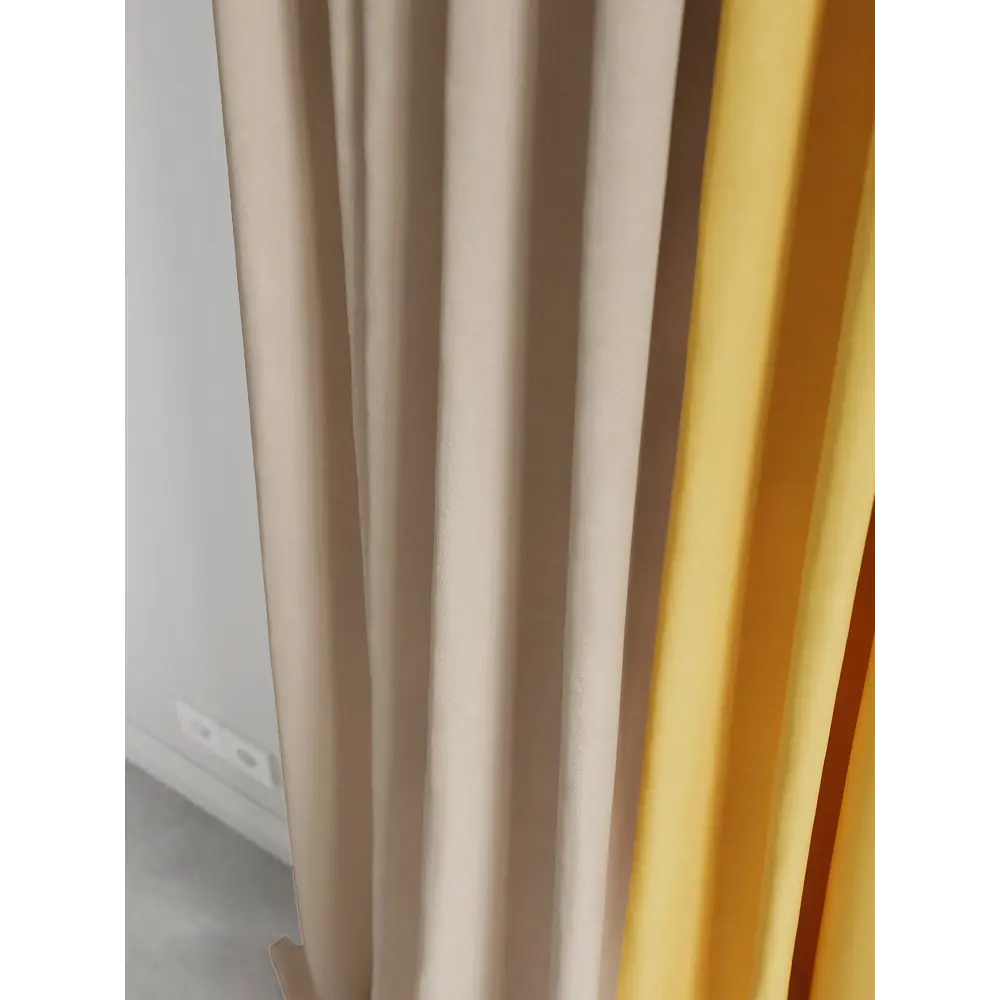 Фото 4 Комплект штор на ленте At Home Нобиус 145x340 см полиэстер цвет желтый AA213605-340
