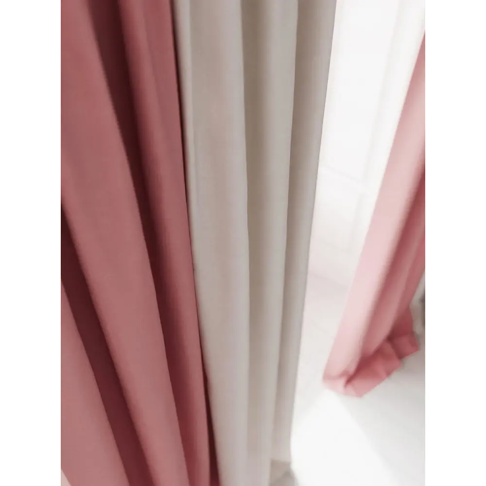 Фото 4 Комплект штор на ленте At Home Нобиус 145x260 см полиэстер цвет розовый/фиолетовый AA213520-260