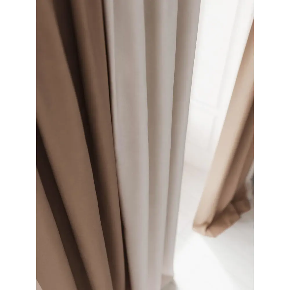 Фото 4 Комплект штор на ленте At Home Нобиус 145x270 см полиэстер цвет коричневый AA213507-270 Фото 4 Комплект штор на ленте At Home Нобиус 145x270 см полиэстер цвет коричневый AA213507-270